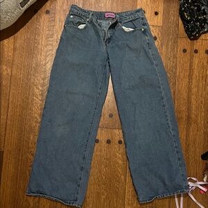 Edikted Denim Wide-Leg Pants